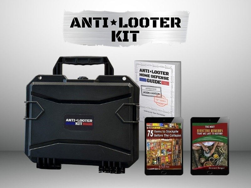 Anti-Looter Kit complete bundle with tactical case, security devices and bonus guides