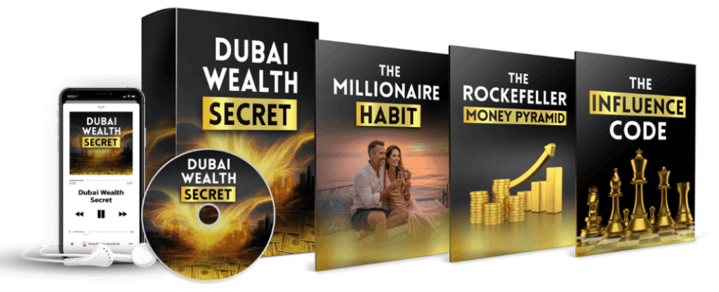 Dubai Wealth Secret complete bundle with core audio track and bonus guides by Ethan Ward