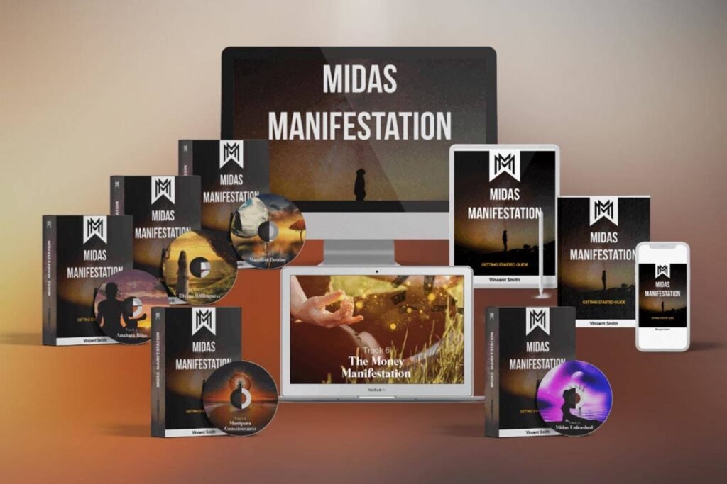 Midas Manifestation System complete bundle with audio tracks, manual and bonus guides by Vincent Smith